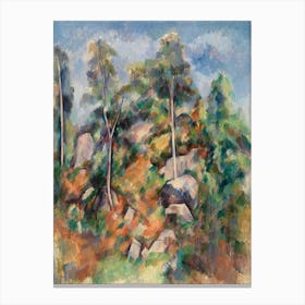 Rocks And Trees, Paul Cézanne Canvas Print