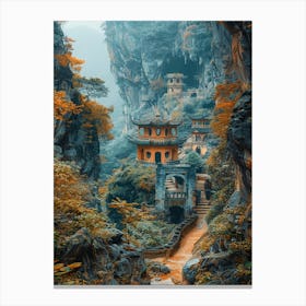 Chinese Village 1 Canvas Print