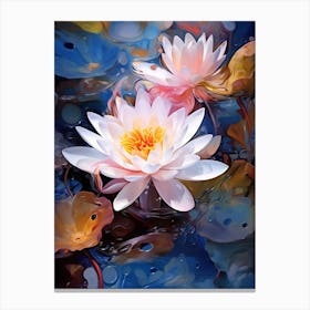 Floating Wather Lilly Canvas Print