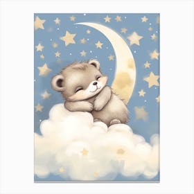 Sleeping Baby Raccoon 1 Canvas Print