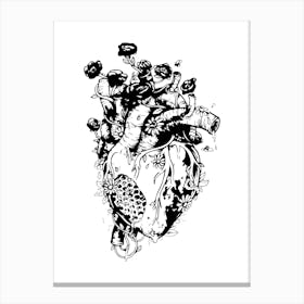 Heart Of Thorns Canvas Print