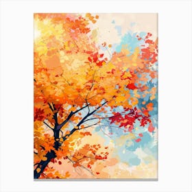 Autumn Tree Painting Canvas Print