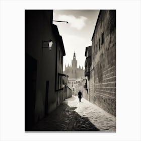 Segovia Spain Black And White Analogue Photography 3 Canvas Print