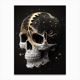 Skull With Stars 1 Canvas Print