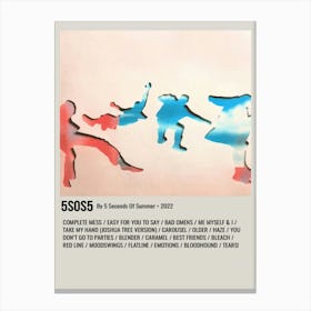 5sos5 Minimalist Poster Decor Canvas Print