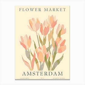 Flower Market Amsterdam 1 Canvas Print