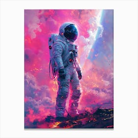 Spaceman In Space Canvas Print