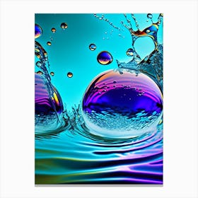 Water Sprites Waterscape Pop Art Photography 1 Canvas Print