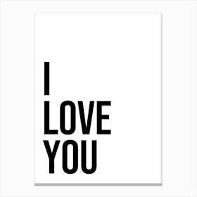 Dear Bed, I love you series 2 Canvas Print