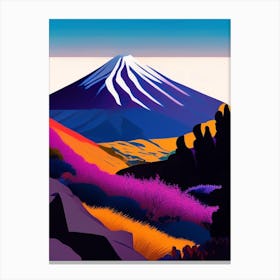 Tongariro National Park New Zealand Pop Matisse Canvas Print