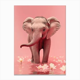 Young Elephant Canvas Print