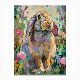 Flemish Giant Rabbit Painting 1 Canvas Print
