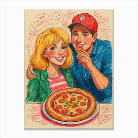 Pizza Lovers Canvas Print