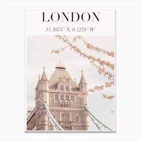 London Travel Poster Canvas Print