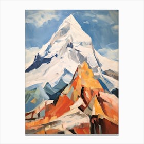 Huascaran Peru 5 Mountain Painting Canvas Print