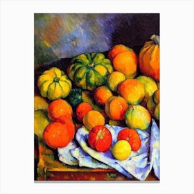 Squash 2 Cezanne Style vegetable Canvas Print