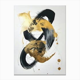 'Black And Gold' 6 Canvas Print