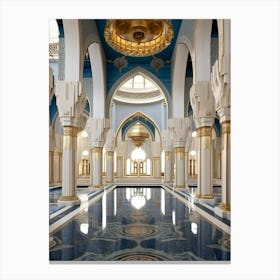 Ortaky Mosque Pixel Art 4 Canvas Print