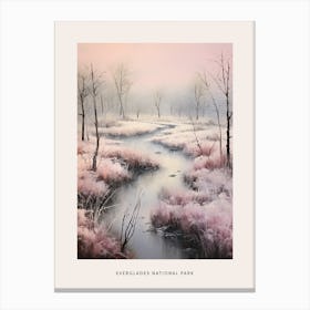 Dreamy Winter National Park Poster  Everglades National Park United States 3 Canvas Print