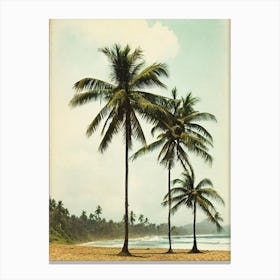 Mirissa Beach Sri Lanka Vintage Canvas Print