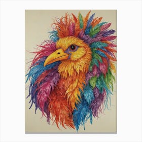 Colorful Cock Canvas Print