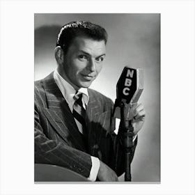 Singer And Actor Frank Sinatra Poses For A Portrait To Promote His Nbc Radio Canvas Print