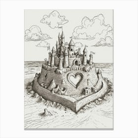 Sand Castle 3 Canvas Print