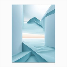 Abstract Ice Sculpture Canvas Print