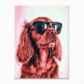 Red Cocker Spaniel.Generated AI. Wall Art Print Leinwandbild