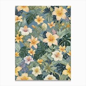 Dance of the Tropical Petals Canvas Print