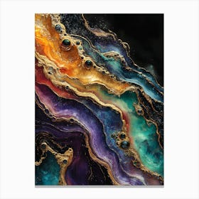 Stunning Whimsical Marble 9 Canvas Print