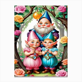 Dwarfs small family Canvas Print
