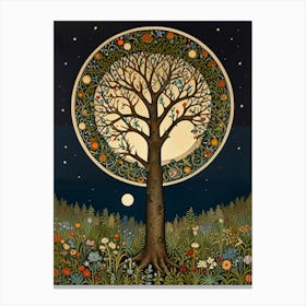 William Morris Tree Of Life 7 Canvas Print