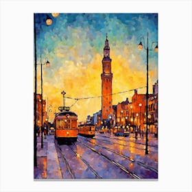 Takism Square Meydan Pixel Art 7 Canvas Print