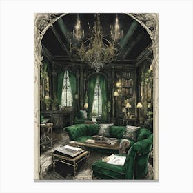 Gothic Living Room 2 Canvas Print