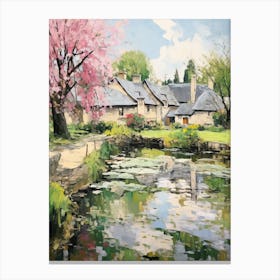 Bibury (Gloucestershire) Painting 6 Canvas Print