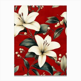 White Lilies Canvas Print