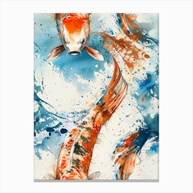 Watercolor Koi 22 Canvas Print