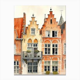 Bruges Europe Travel Architecture 2 Canvas Print