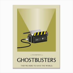 Ghostbuster Film Poster Canvas Print
