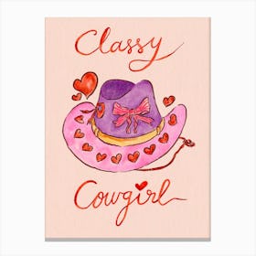 Classy Cowgirl Canvas Print