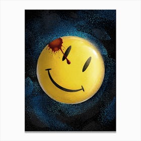 Watchmen Comedian Badge Canvas Print