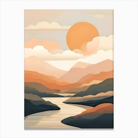 Sunset Landscape 2 Canvas Print