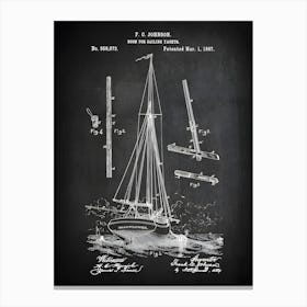 Sailing Yacht Boom Sailboat Patent Print Sail Boat Patent Sailing Boat Art Sailing Ship Decor Sail Boat Print Sail Boat Vb6731 Canvas Print