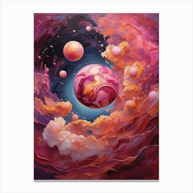 Planets In Space 1 Canvas Print