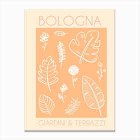 Bologna Flower Market Canvas Print