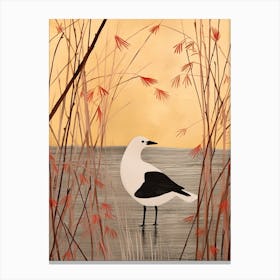 Bird Illustration Coot 3 Canvas Print