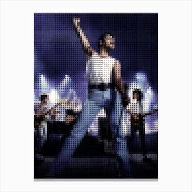 Bohemian Rhapsody Movie In A Pixel Dots Art Style Canvas Print