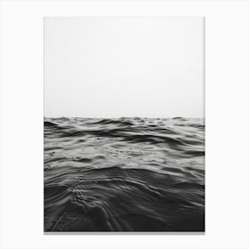 Black And White Ocean Canvas Print