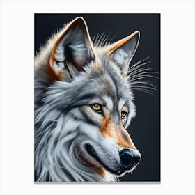 Wolf Painting Canvas Print